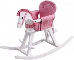 Fantasy Fields Safari Natural Rocking Horse Pink Pad.