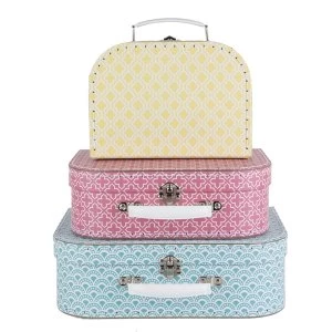 Sass & Belle Moroccan Geometrics Suitcase 3Pcs Set