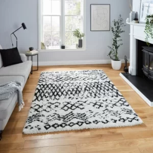 Scandi Berber G271 Rug Black/White