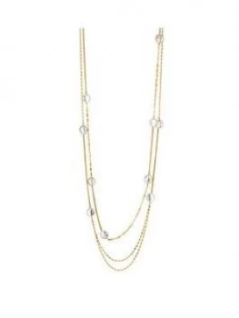 Mood Gold Plated Fresh Water Pearl Long Necklace