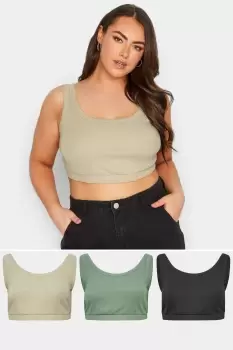 3 Pack Crop Tops