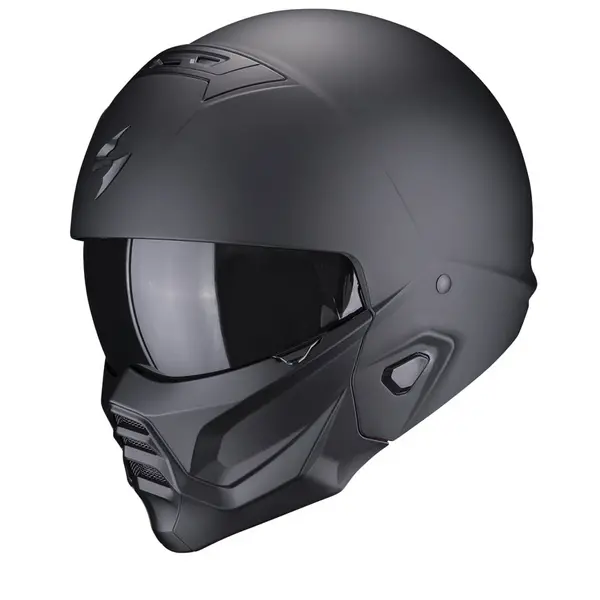 Scorpion Exo-Combat II Solid Matt Black Jet Helmet L