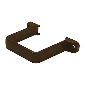 FloPlast RCS1BR Square Line Downpipe Pipe Clip - Brown 68mm