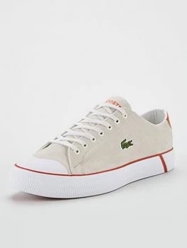 Lacoste Gripshot Canvas Trainers - Off-White