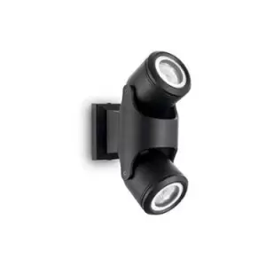 Xeno 2 Light Outdoor Wall Light Black IP44, GU10