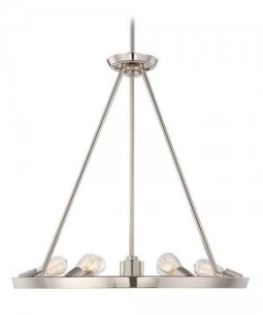 6 Light Pendant Chandelier Light Imperial Silver, E27