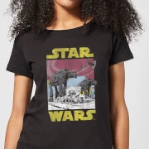 Star Wars ATAT Womens T-Shirt - Black - XL