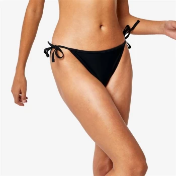 Jack Wills Eco Tie Side Bikini Bottoms - Black