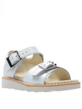 Clarks Crown Bloom Toddler Girls Sandal - White, Size 4.5 Younger