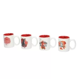 Star Wars Mugs Set First Order 4pc Espresso Ceramic E8