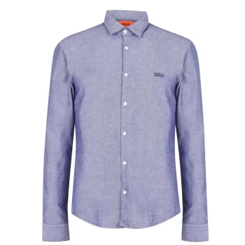 Hugo Ermo Long Sleeve Shirt - Blue