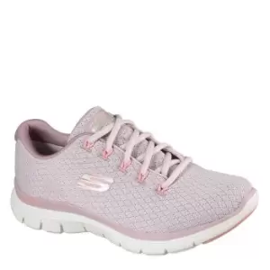 Skechers Flex Appeal 4.0 Coated Fidelity Trainers Womens - Pink