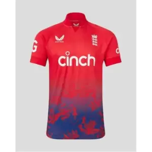 Castore England Cricket T20 Shirt 2023 2024 Adults - Red