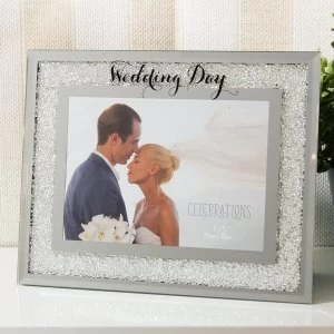 Celebrations Crystal Border Frame - Wedding Day