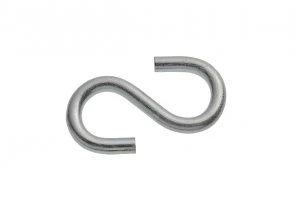 Wickes Bright Zinc Plated S Hook 50mm Pack 4