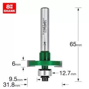 Trend CRAFTPRO One Piece Slotting Router Cutter 6mm 31.8mm 8mm