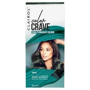 Color Crave Semi Permanent Hair Colour 60ml Teal Blue