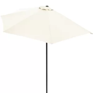 Half Parasol Cream 2.7m UV Protection 50+