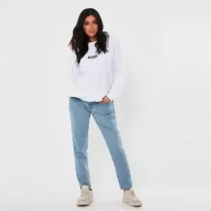 Missguided Maternity Riot Stretch Jean - Blue