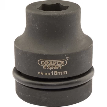 Draper Expert 1" Drive Hexagon Impact Socket Metric 1" 18mm