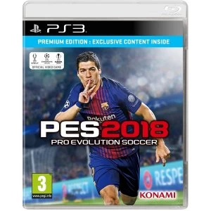 Pro Evolution Soccer PES 2018 PS3 Game