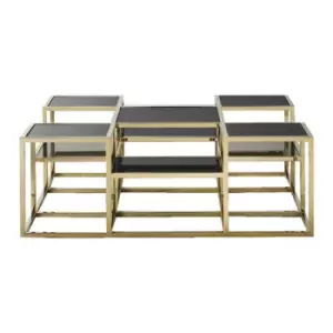 Gallery Direct Santorini Coffee Table Gold