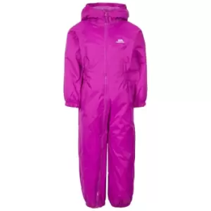 Trespass Kids Unisex Dripdrop Padded Waterproof Rain Suit (5/6 Years) (Purple Orchid)