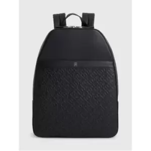 Tommy Hilfiger Th Monogram Pu Backpack - Black