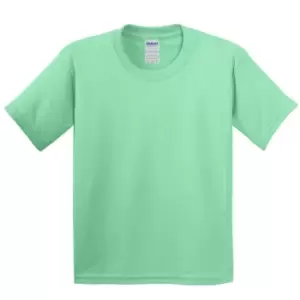Gildan Childrens Unisex Heavy Cotton T-Shirt (Pack Of 2) (S) (Mint Green)