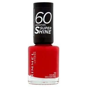 Rimmel Nail Polish 60 Second Double Decker Red 8ml Red