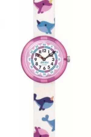 Flik Flak Whale-Icorn Magical Ocean Watch FBNP180