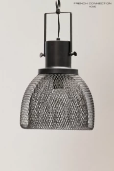 French Connection Mesh Pendant Black