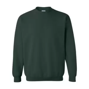 Gildan Heavy Blend Unisex Adult Crewneck Sweatshirt (L) (Forest Green)