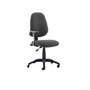 Task Office Chair Eclipse I Lever Charcoal Fabric With Height Adjustable Arms