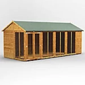 Power Garden Shed 188PASH Golden Brown 18x8