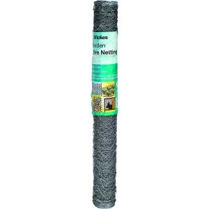 Wickes 50mm Galvanised Wire Netting - 600mm x 10m