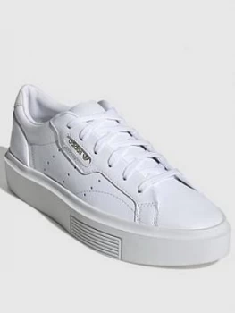 adidas Sleek Super - White, Size 5, Women