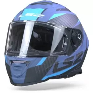 LS2 FF800 Storm Racer Matt Blue M