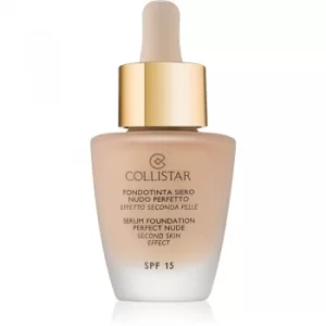 Collistar Serum Foundation Perfect Nude Brightening Foundation for Natural Look SPF 15 Shade 1 Ivory 30ml