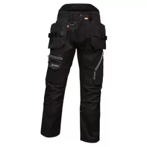 Regatta Mens Execute Holster Premium Work Trousers (34R) (Black)