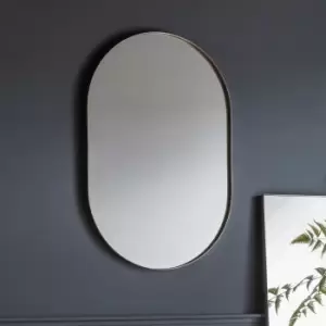 Harlee Elipse Mirror Silver - Caspian House