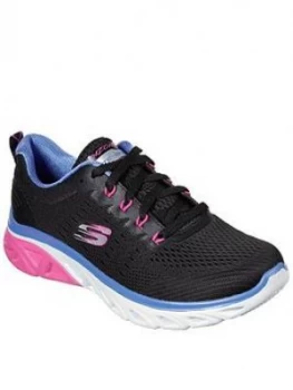 Skechers Fun Stride Glide Step Sport Trainers, Black, Size 3, Women