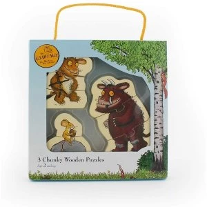 The Gruffalo Pack of 3 Chunky Wooden Puzzles