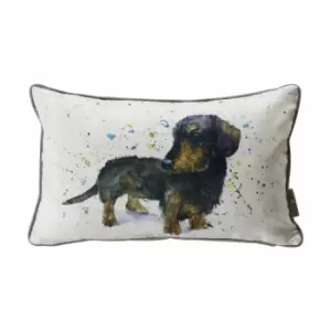 Crossland Grove Dachshund Watercolour Cushion 300x500mm