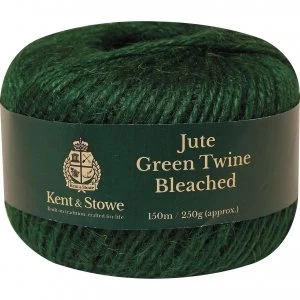 Kent and Stowe Jute Garden Twine Bleached Green 150m