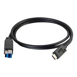 C2G 1m USB 3.1 Gen 1 USB C to USB B Cable M/M Black