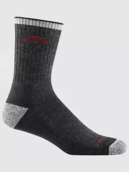 Darn Tough 1466 Hiker Micro Crew Cushion Mens Socks - Black