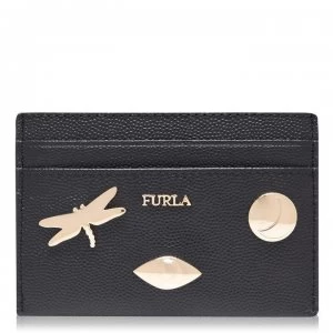 Furla Zaffiro Emblem Card Holder - Nero O60