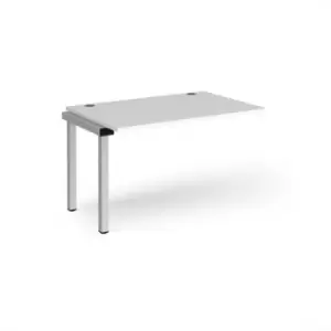 Bench Desk Add On Rectangular Desk 1200mm White Tops With Silver Frames 800mm Depth Connex