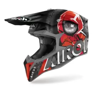 Airoh Wraap Alien Motocross Helmet, black-red, Size L, black-red, Size L